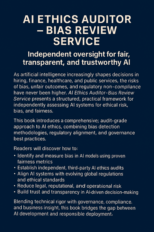 AI Ethics Auditor Bias Review Service